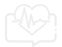 Healthcare consulting icon with heart and heartbeat line