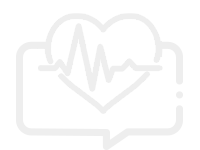 Healthcare consulting icon with heart and heartbeat line