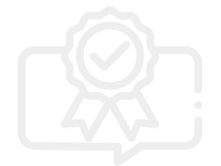 Certificate badge icon representing professional standards